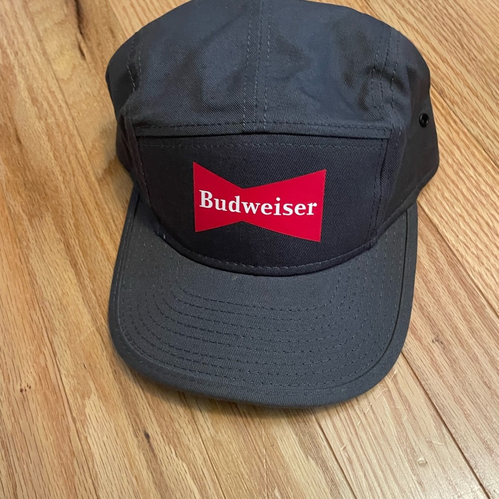Budweiser Dark Gray Hat with Red Logo